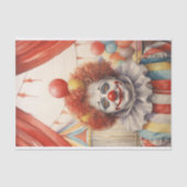 Mousseline Cirque Clown 4 papier découpage (Recto)