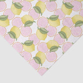 Mousseline Citron rose Fête d'anniversaire Tissu Papier (Détail)