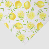 Mousseline Citrons et papier feuille (Détail)