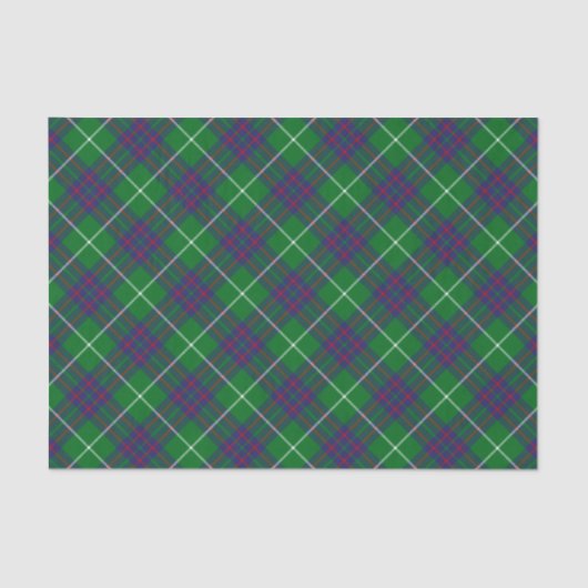 Mousseline Clan MacIntyre Chasse Tartan Tissu Papier (Recto)