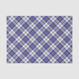 Mousseline Clan MacPherson bleu robe Tartan Tissu Papier