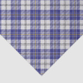 Mousseline Clan MacPherson bleu robe Tartan Tissu Papier (Détail)