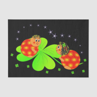 Mousseline coccinelle et papier de tissu de cloison