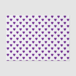 Mousseline Coeurs pourpres sur papier papier papier tissu Arr