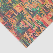 Mousseline Collage d'art Tissu ou papier découpage (Détail)