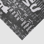 Mousseline Collage de texte Art Découpage ou papier de tissus (Détail)