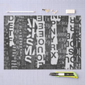 Mousseline Collage de texte Art Découpage ou papier de tissus (Artisanat)