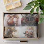 Mousseline Collage Steampunk 1 papier décolpage (Cadeau)