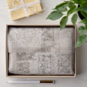 Mousseline Collage vintage de papier journal (Cadeau)