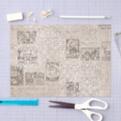 Mousseline Collage vintage de papier journal (Artisanat)