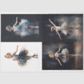 Mousseline Collage Young Ballerina 1 papier de découpage (Recto)