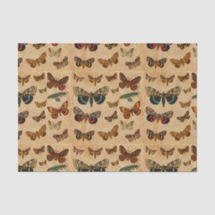 Mousseline Collection Papillons Motif papier Vintage