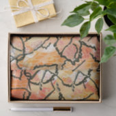 Mousseline Conception Feuille au sol sur papier de tissus (Cadeau)