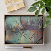 Mousseline Corbeau en paysage Éffrayant 1 papier découpage (Cadeau)