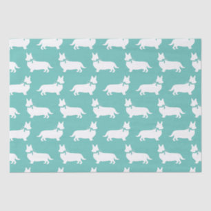 Mousseline Corgi Chien Chien Pembroke Welsh Tissu Papier