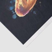 Mousseline Corgi en aquarelle 1 papier découpage (Détail)