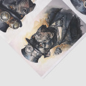 Mousseline Corso en canne à vapeur Collage 1 papier découpage (Détail)