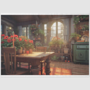 Mousseline Cottage enchanté 4 Papier de découpage