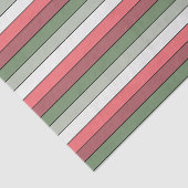 Mousseline Couleur Rouge Blanc Vert Noël Sur Papier Texté (Détail)