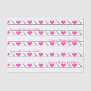 Mousseline Couture cardiaque Thème Personnalisé Petit Papier