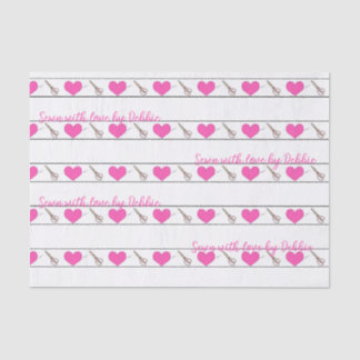 Mousseline Couture cardiaque Thème Personnalisé Petit Papier
