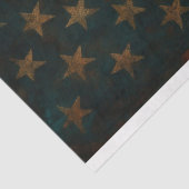 Mousseline Crâne et fleurs sur papier découpage drapeau (Détail)