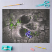 Mousseline Crâne Rustique 12 Découpage papier tissu (Artisanat)