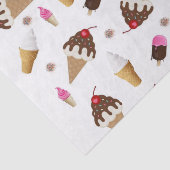 Mousseline Crème glacée en papier de tissus (Détail)