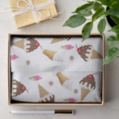 Mousseline Crème glacée en papier de tissus (Cadeau)