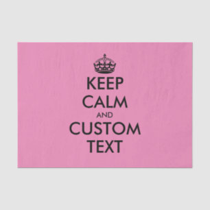Mousseline Custom Keep Calm papier cadeau souvenir papier pap