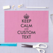 Mousseline Custom Keep Calm papier cadeau souvenir papier pap (Artisanat)