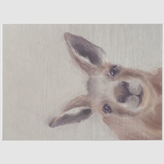 Mousseline Cute Kangaroo Découpage papier (Recto)