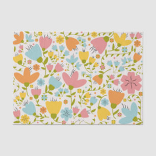 Mousseline Cute Pastel rose bleu jaune jaune papier de tissus