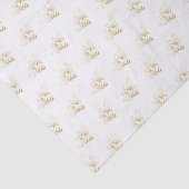 Mousseline Cute Petit Miel Doré Bee Kraft Tissu Papier (Détail)