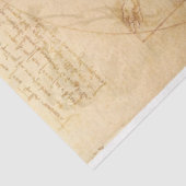 Mousseline Da Vinci Vitruvivić Papier de découpage (Détail)