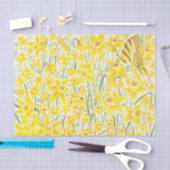 Mousseline Daffodique Papier Tissu Fleur Jaune (Artisanat)