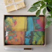 Mousseline Daisy Delight Pop Art Blossoms papier découpage (Cadeau)