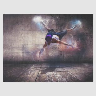 Mousseline Dance Street Dancer Decoupage Tissu papier