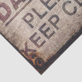 Mousseline Danger Meubles Découpage ou papier de tissus (Détail)