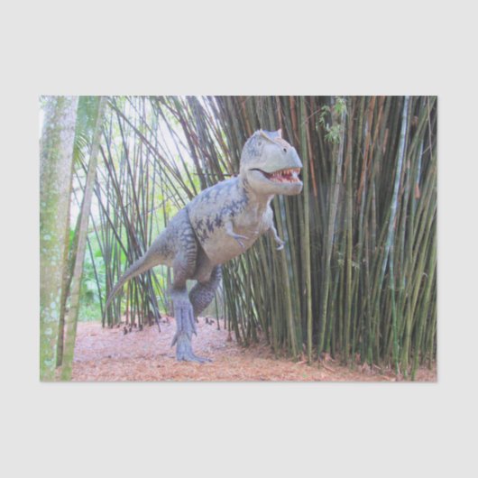 Mousseline Daspletosaur - Dinosaure Papier Tissu (Recto)