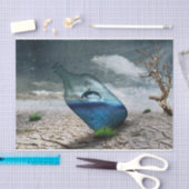 Mousseline Dauphin Désert Déchoupage Papier Tissu (Artisanat)