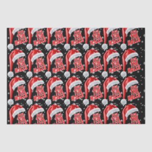 Mousseline Deck The Halls Snow Collection Papier Tissu