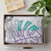 Mousseline décoration papier feuille (Cadeau)