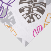 Mousseline décoration papier feuille (Détail)