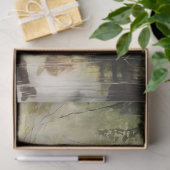 Mousseline Découpage Cerf en papier avec bébé dans les bois (Cadeau)