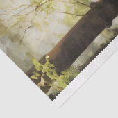 Mousseline Découpage Cerf en papier avec bébé dans les bois (Détail)