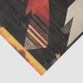 Mousseline Découpage Création de papier peint amérindien (Détail)