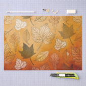 Mousseline Découpage Feuilles Automne Papier Tissu (Artisanat)