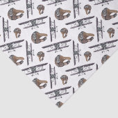 Mousseline Découpage Papier de fond d'anniversaire de l'avion (Détail)