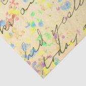 Mousseline Découpage papier de papier de peinture à script vi (Détail)